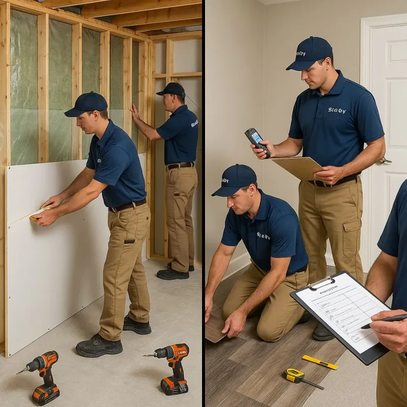 Repairs and Reconstruction process in La Mesilla, NM